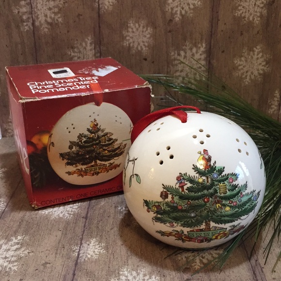 Spode England Christmas Tree Pomander Ball Vintage - Picture 2 of 15